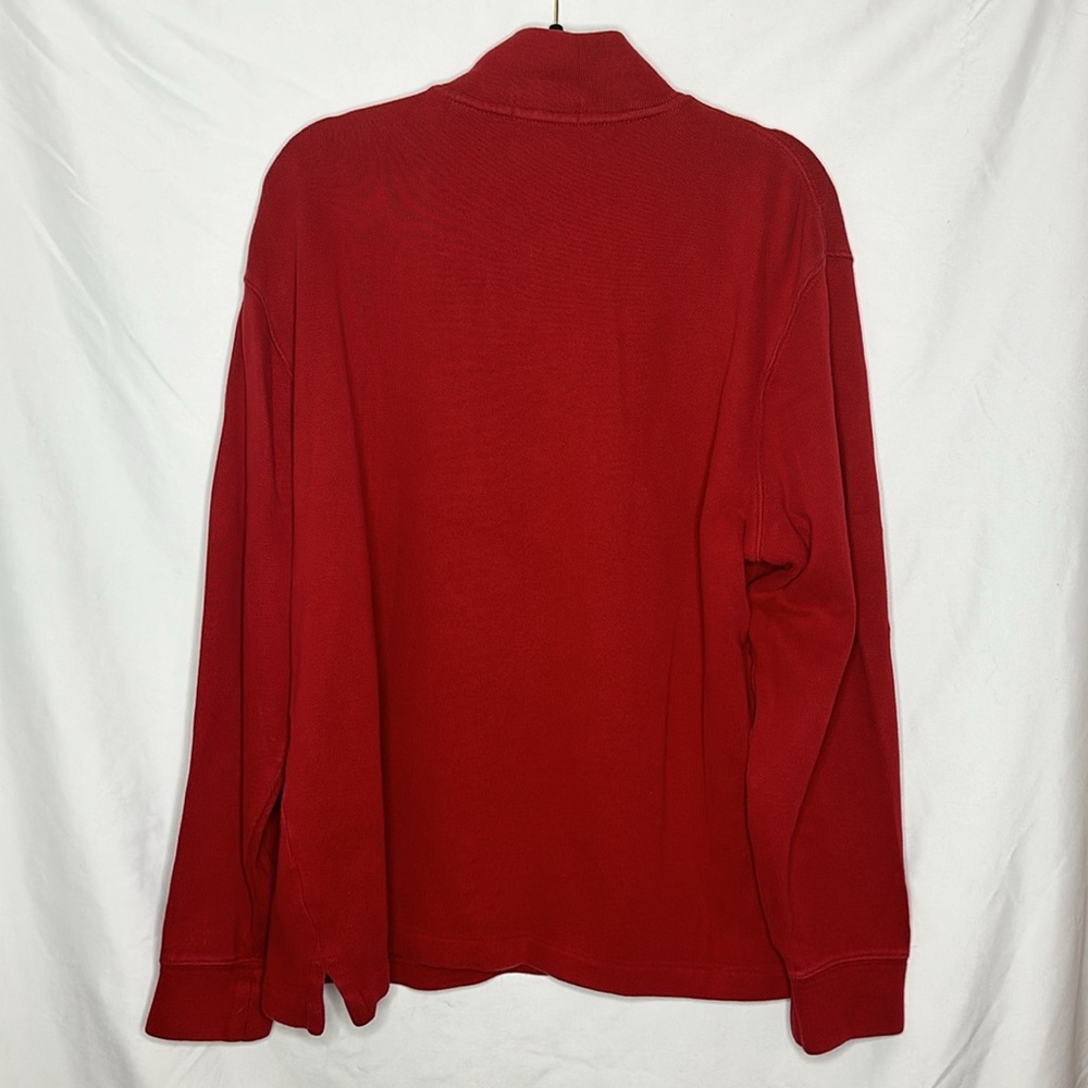 POLO RALPH LAUREN | 90's Vintage RL Men’s 1/4 Zip Cotton Ribbed Pullover Size XL - Picture 5 of 7